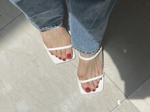 チエム(Chi em)/【夏】赤ワンカラー