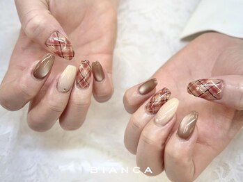 ビアンカ ネイルサロン 大宮店(Bianca)/ななめチェック¥10000
