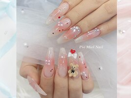 ハート×ミルキーピンクグラデ