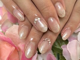 シンプル＊ラメグラデーション