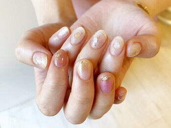 ネイルズ ララ(nails Lala)/クリアカラーアート。