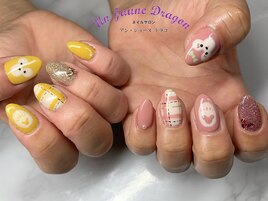 【自爪ネイル】手書きアート