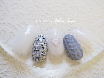 ネイルサロン ブランシュール(Nail Salon Blancheur)/モノトーンツイード＆ニット