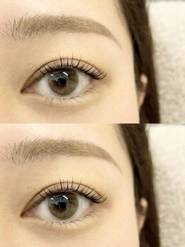 ナナアイラッシュ(Nana. eyelash)の写真/【次世代まつげパーマ¥4500】汗・水に負けないキープ力◎根元から自まつげ立ち上げ自然に最大限の長さを！