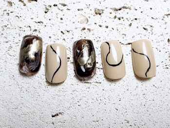 ユデネイル(Yu dea nail)/大人ニュアンス￥7000