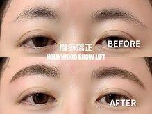 毛流れからモテ眉に♪※画像はすべて当店の実際の施術写真です