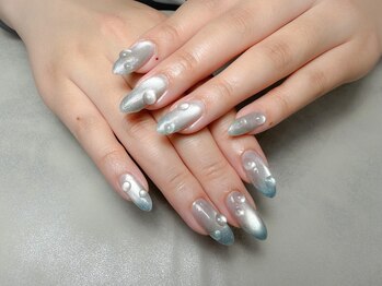 ラフィーナ(RAFFINA)/うるつや水滴ネイル水色マググラ