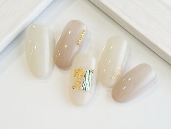 幻之花ネイル/ピンク 美爪アートネイル