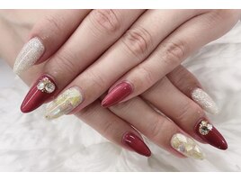 (中原)敷き詰めシェルネイル