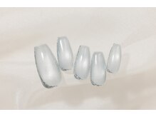 ヴァンネイル(VINGT NAIL nail&eye beauty)/大人クールなシルバーネイル