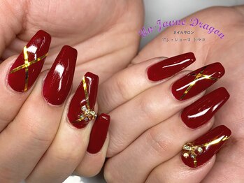 アン ジョーヌドラゴ/【自爪ネイル】ボルドーネイル