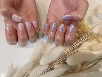 ネイルサロン ドレリッチ 大宮店(drerich)/アシメカラーオーロラネイル