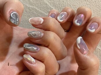 アイネイルズ 渋谷店(I nails)/寒色ニュアンス¥9480 [渋谷]