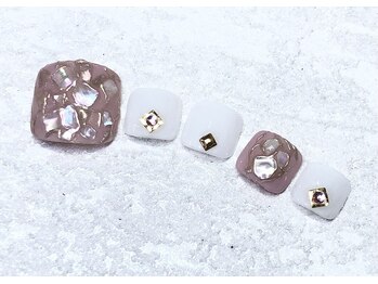ローズクォーツ(Rose Quartz)/フット定額Aアートコー¥8,000