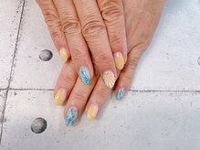 ネイル ビューティーマジック 葛西本店/イエローマーメイドネイル