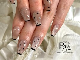 ハート☆ドット柄