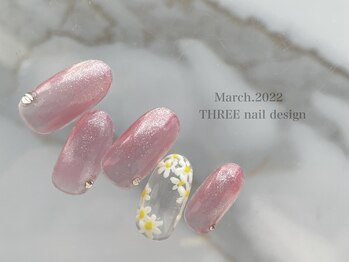 スリー(THREE)/Mar.2022/nail design