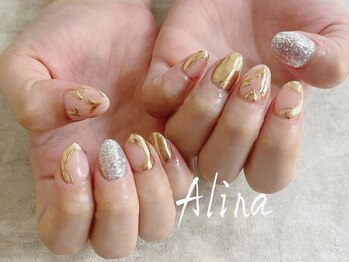 エリナネイルサロン池袋(Alina Nail Salon)/ミラーアートネイル