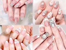 リステン(Lis 10)/上品 ワンホンネイル/韓国ネイル