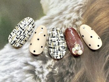 サニーサイド ウィズ マキア 茅ヶ崎店(Sunnyside with MAQUIA)/ツイードネイル