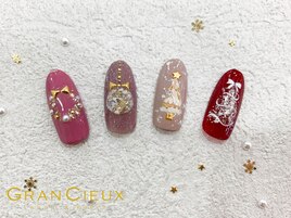 クリスマスツリーネイル