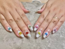 オーロラハートネイル