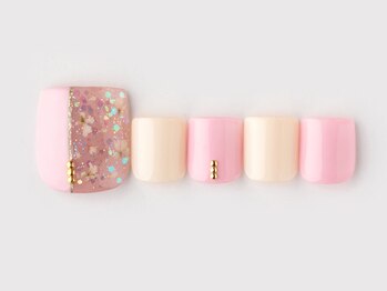 ネイルサロン アビー グランデュオ蒲田店(abbie)/【フラワーdesignフット】¥11814