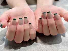 greige×greenスキニーfrench.