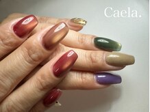 カエラ(Caela)/マグネット秋ネイル
