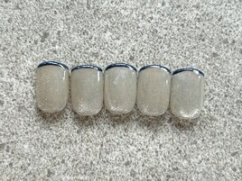 ベージュマグネット細フレンチ