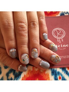 ネイルアンドアイラッシュ レーヌ(Reine)/オフ込み！！1.5hアートし放題！