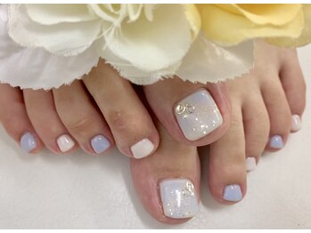 ディーネイル 天王寺(D-nail)/[中村]FOOT☆ほんのりタイダイ