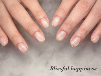ブリスフルハピネス(Blissful happiness)の写真/シンプルだけど上品な指先に♪オフィスでもOKな上品ネイルはお任せ下さい！OLさんや主婦の方にも♪