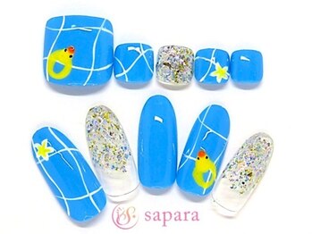 津田沼ネイルサロン サパラ(sapara)/ハンドフットセット定額¥11,499