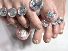 シーグラス(SeaGlass)/シェルビジューゴールドラメ