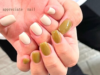 アプリシーエイトネイル(appreciate nail)/【ワンカラー】2色選択可♪