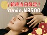 【ご新規様当日予約限定】超お得!ドライヘッドスパ70分コース 3500円