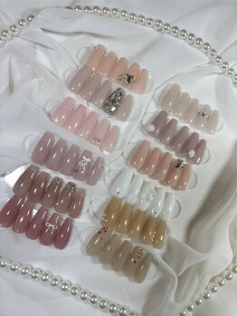 ウィッシュネイル 原宿店(Wish Nail)の写真/ちゅるんカラー♪オフィスにも人気のワンホンコース(写真)新規4980円★マグネットorフラッシュ新規5980円