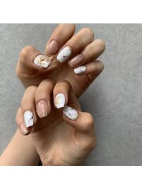 メタリックアートネイル♪