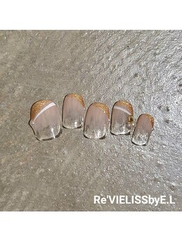 レヴィエリス バイ イーエル(Re VIELISS by E.L)/斜めフレンチネイル