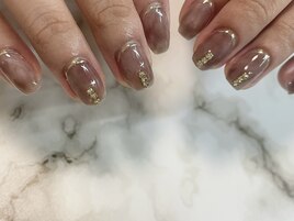秋のニュアンスネイル