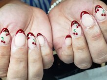 moqu.【モク】/手描きアートフレンチネイル