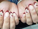 手描きアートフレンチネイル