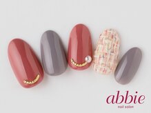 ネイルサロンアビー 北千住店(abbie)/ピンクツイード　￥10736