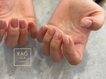 ラグ ネイル(RAG nail)/アシメ/ニュアンス