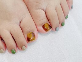 持ち込み　フットネイル　べっ甲