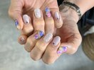 紫陽花ネイル
