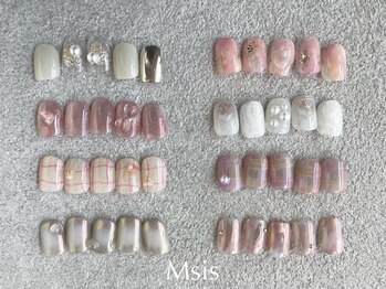 エムシス 塚口店(Msis)の写真/オシャレなサンプルデザインを豊富にご用意♪丁寧な接客で貴方に合ったデザイン・コースをご提案！