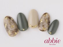 ネイルサロンアビー 北千住店(abbie)/ブラウンタイダイ　￥10648