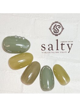 ネイルアンドアイラッシュサロン ソルティ 寺田町(salty)/ニュアンスネイル